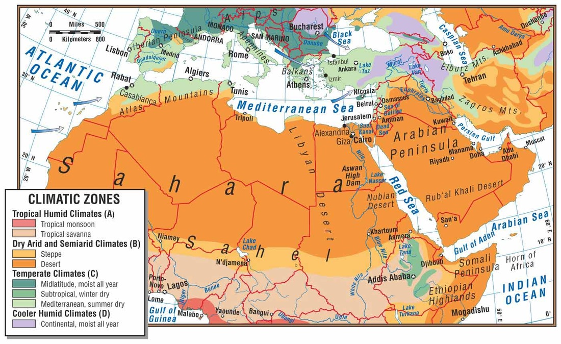 Physical Map Of Southwest Asia Mountains